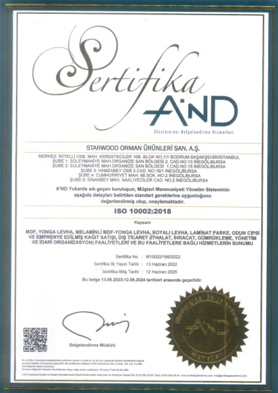 Starwood ISO-10002.2018 TR