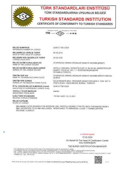 Starwood TS EN 14322